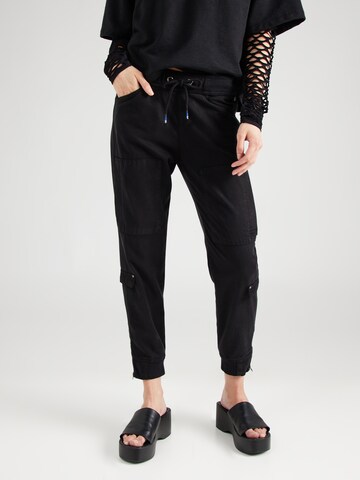 FREEMAN T. PORTER Tapered Broek 'Celine Jazz' in Zwart: voorkant