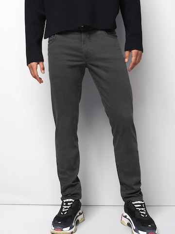 MEYER Regular Chino M5 Five Pocket in Grau: Vorderseite