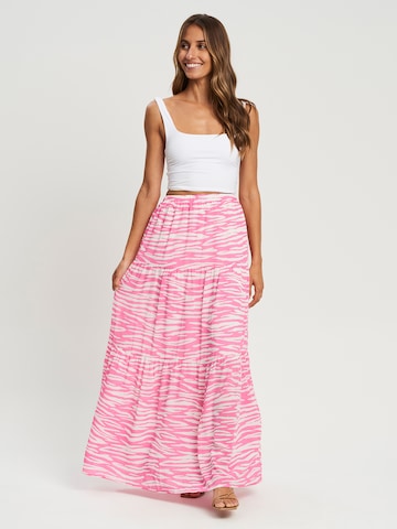 Tussah Skirt 'MILLY' in Pink