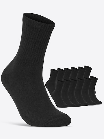 sockenkauf24 Athletic Socks in Black: front