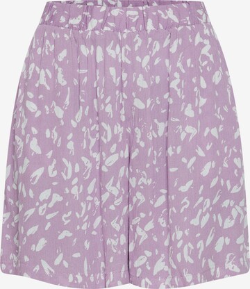 ICHI Loose fit Pants in Purple: front