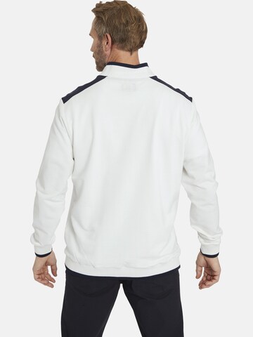 Sweat-shirt Jan Vanderstorm en blanc
