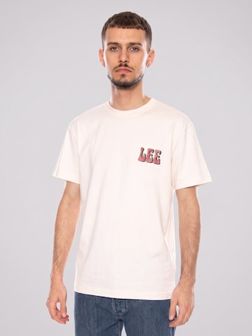 Maglietta 'VINYL TEE NATURAL' di Lee in bianco
