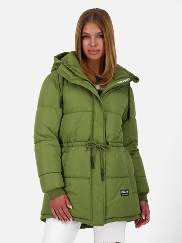 Alife and Kickin - Casaco de inverno 'Erin' em verde: frente