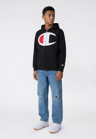 Champion - Sudadera con cremallera en negro