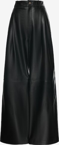 Pantalon à pince faina en noir : devant