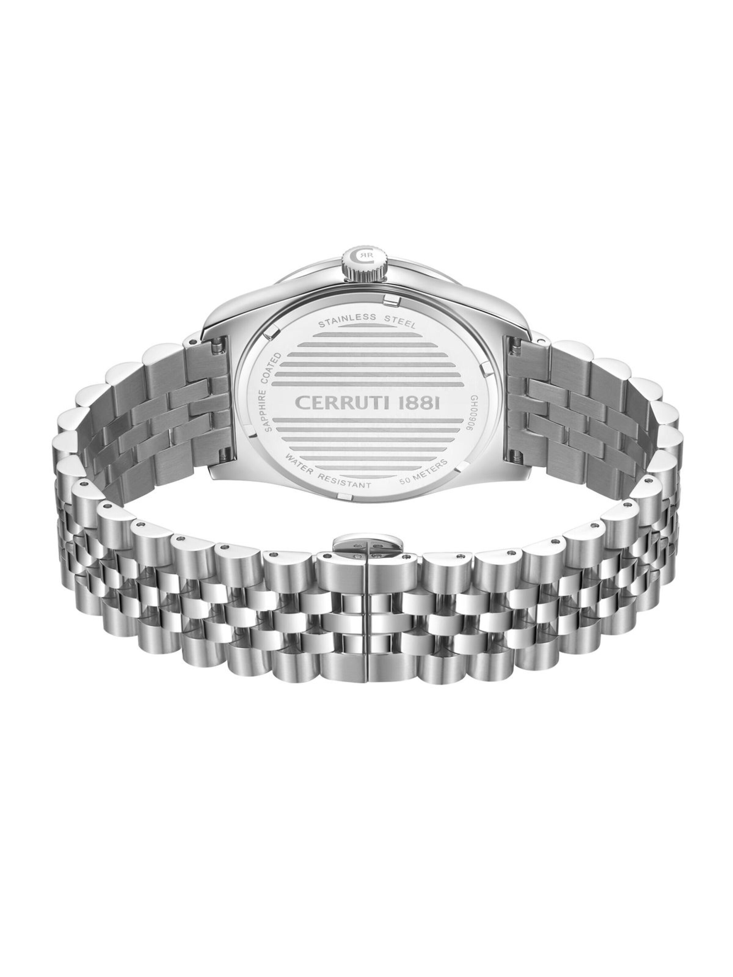 CERRUTI 1881 Zegarek analogowy 'Date watch Chienti' w kolorze srebrny