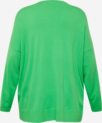 ONLY Carmakoma Sweter 'IBI' w kolorze zielony