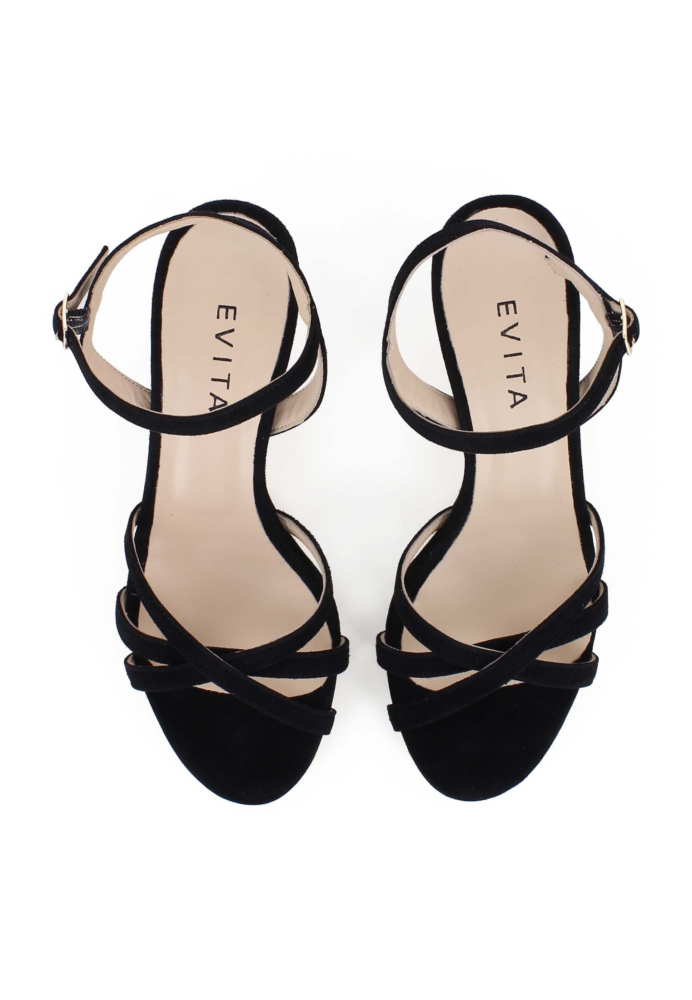 EVITA Sandalen met riem 'GIOIA' in Zwart