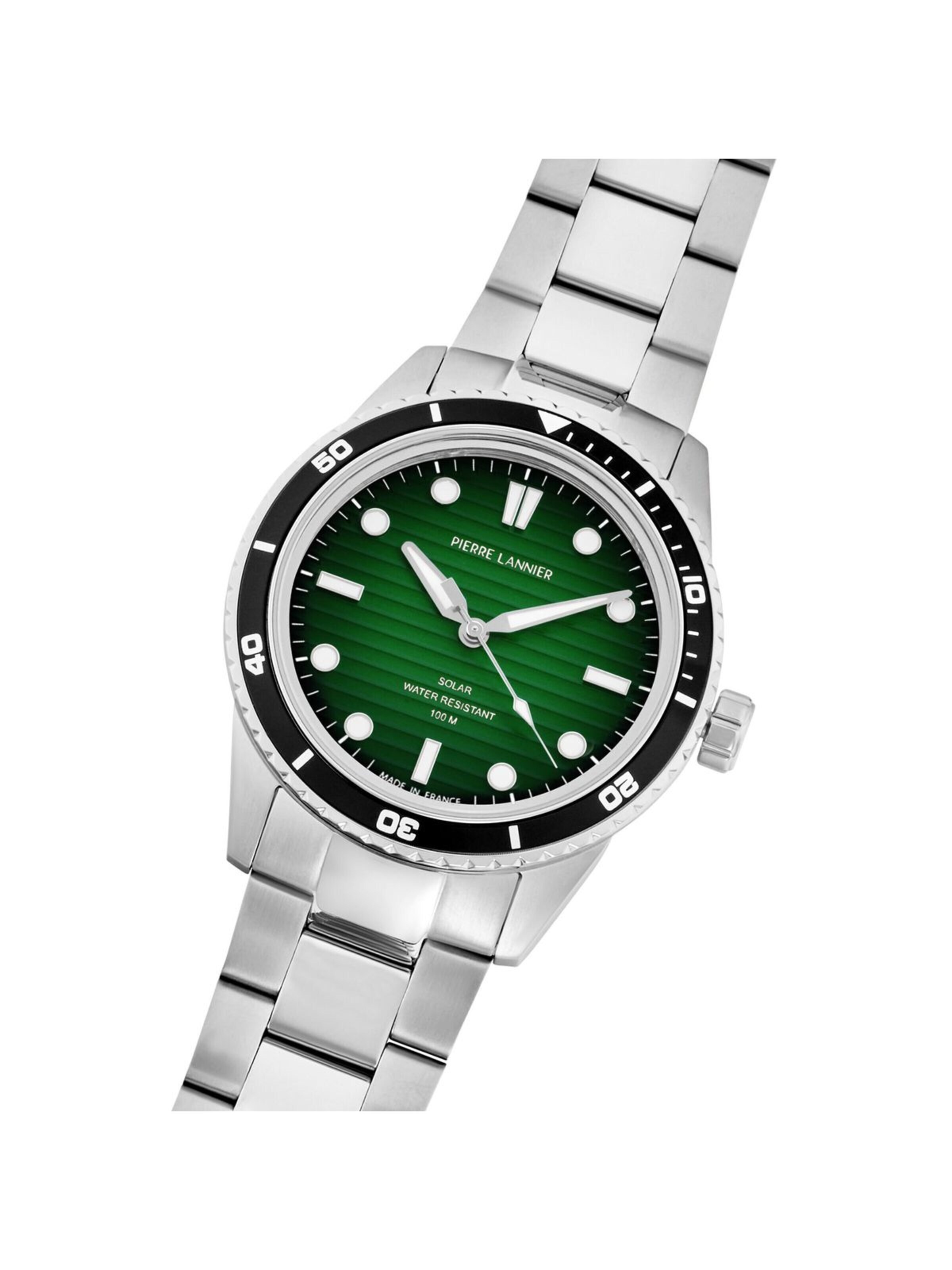 Montre à affichage analogique Pierre Lannier en vert