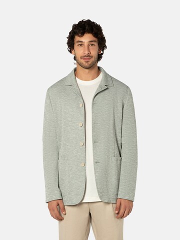 Coupe regular Veste de costume BENVENUTO en vert : devant