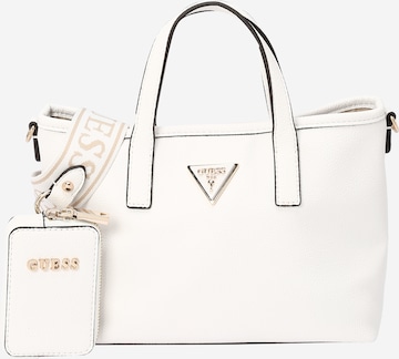 Borsa a mano 'LATONA' di GUESS in bianco: frontale