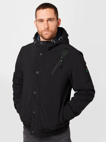 Petrol Industries Between-season jacket in Black: front