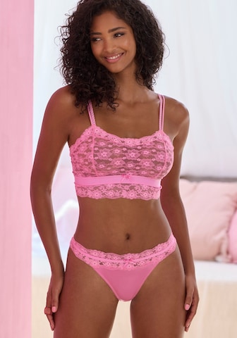 VIVANCE Bralette Bra in Pink: front