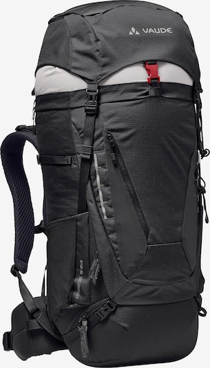 VAUDE Sportrucksack 'Asymmetric' in grau / rot / schwarz, Produktansicht