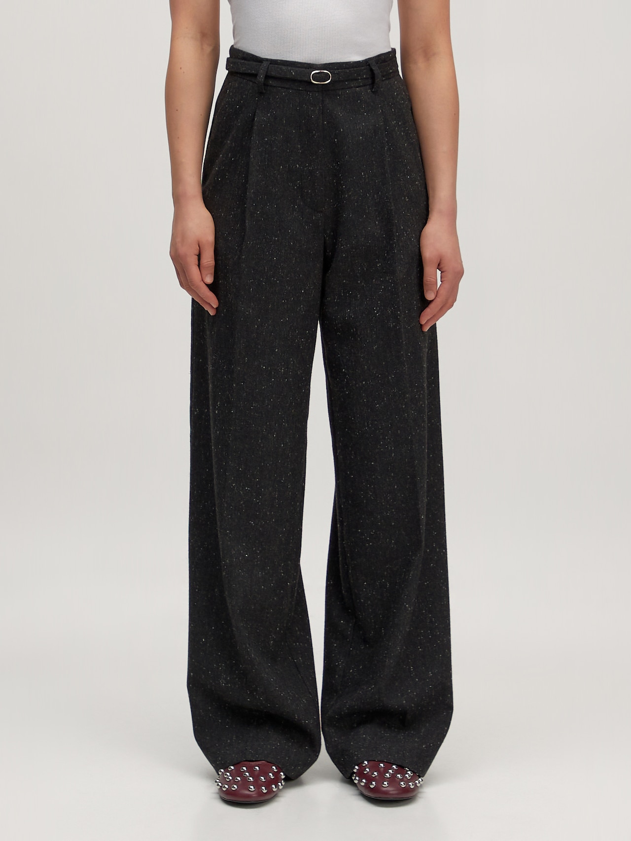 EDITED Pantaloni con piega frontale 'Benni' antracite