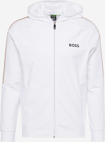 BOSS Green Sweatshirt in Wit: voorkant