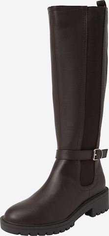 Dorothy Perkins Boots in Brown: front