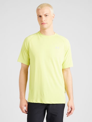 UNDER ARMOUR Funkčné tričko 'Tech' - Žltá: predná strana