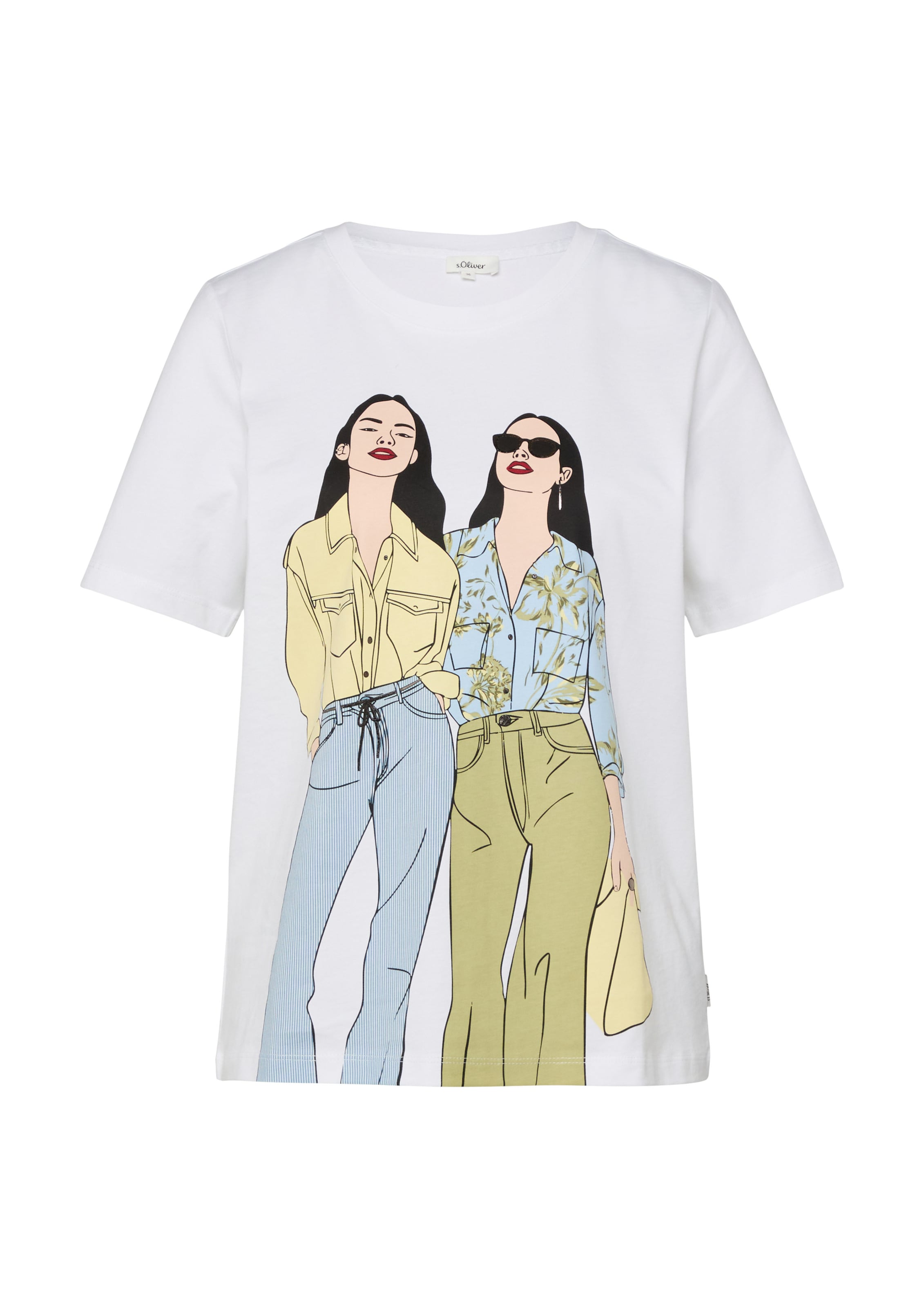 s.Oliver Shirt in White: front