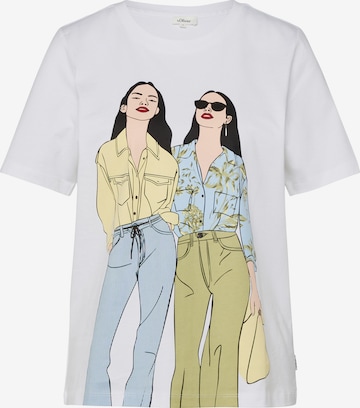 s.Oliver T-Shirt in Weiß: Vorderseite