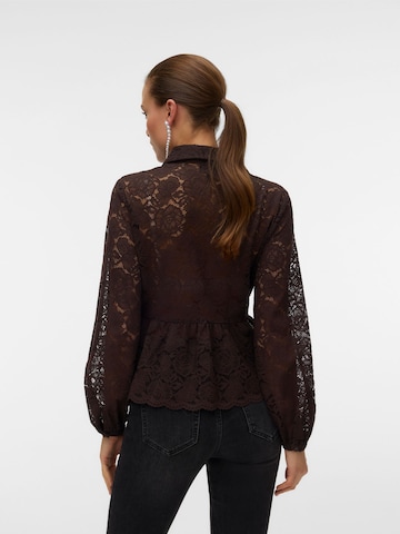 Chemisier 'BLOOM' VERO MODA en marron