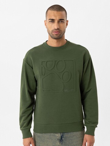 Williot Sweatshirt 'ITHAN' i grön: framsida