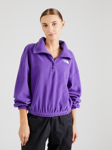 THE NORTH FACE Αθλητικό πουλόβερ '100 Glacier' σε λιλά: μπροστά