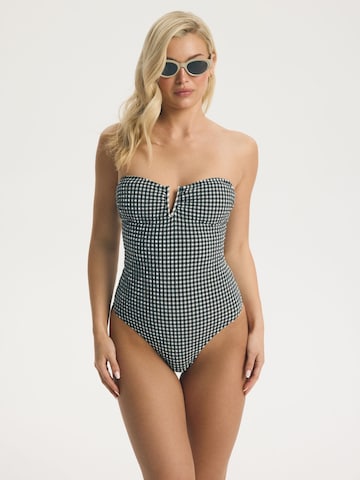Balconcino Costume intero 'Brigitte' di ESOTIQ in nero: frontale