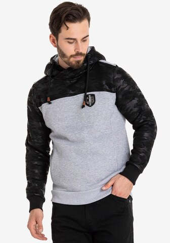 CIPO & BAXX Sweatshirt in Grey: front