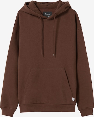 Bershka Sweatshirt in Brown: front