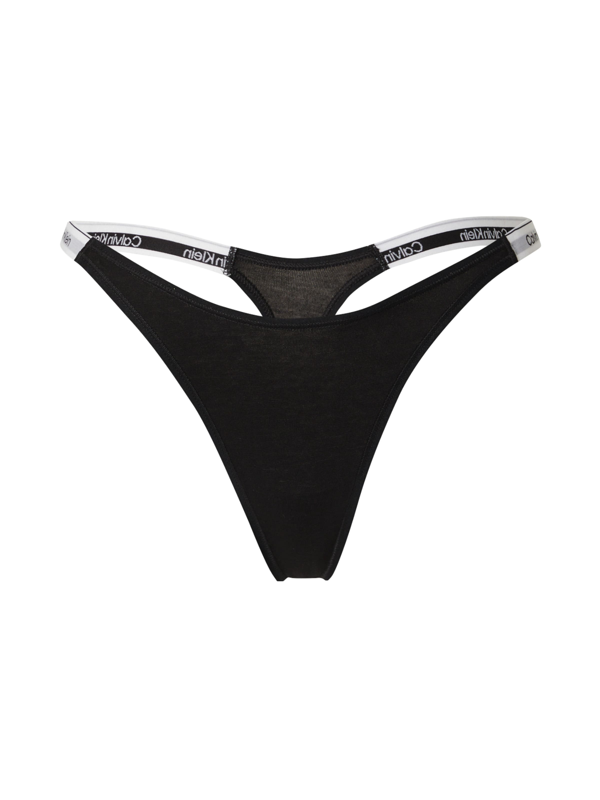 Calvin Klein Underwear String in Black: front