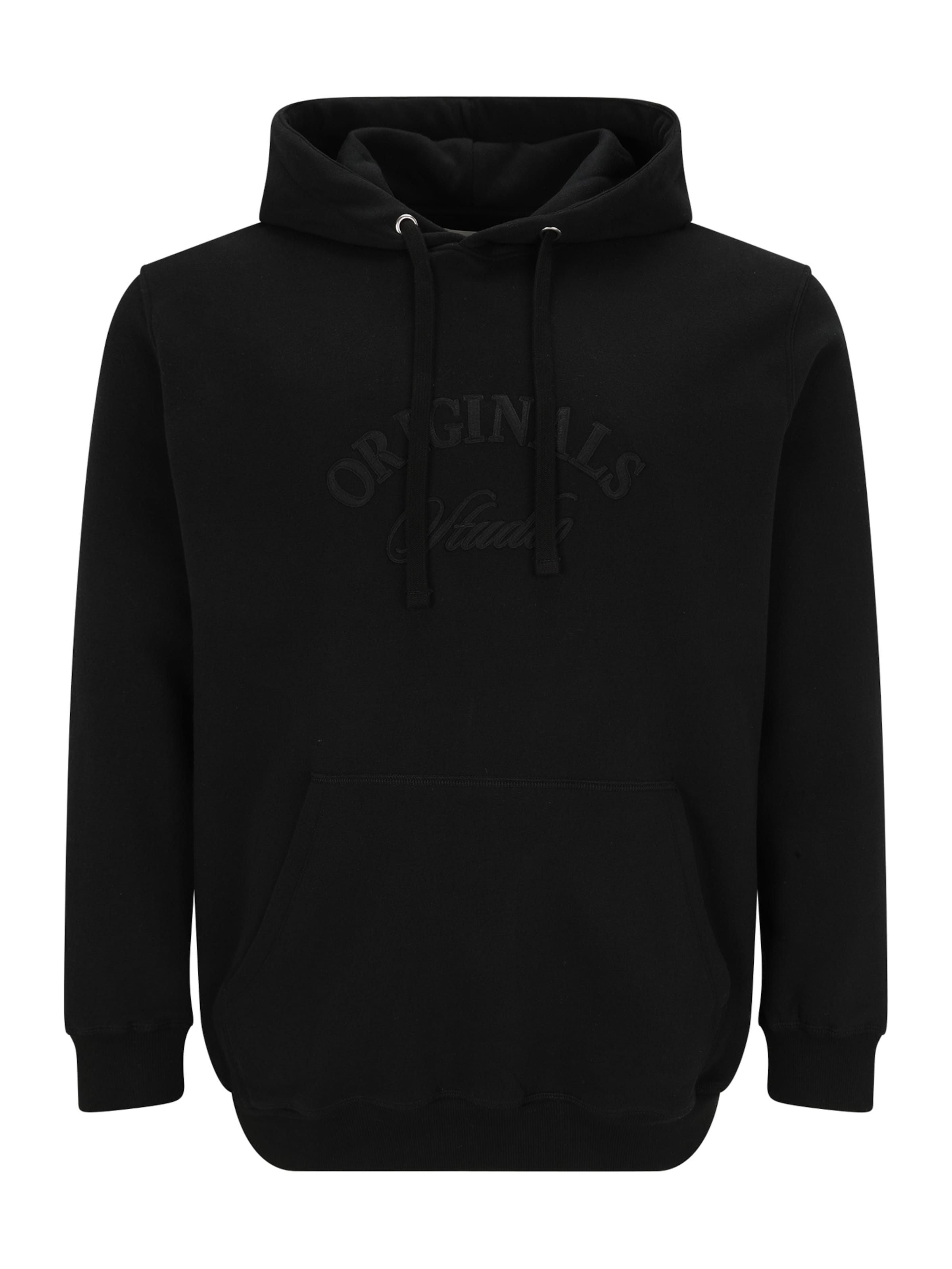 Jack & Jones Plus Μπλούζα φούτερ 'JORBLEECKER' σε μαύρο: μπροστά