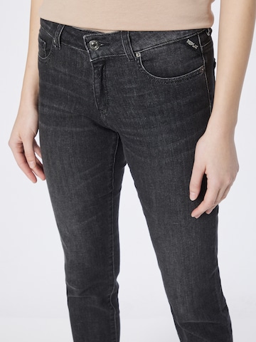 REPLAY Slimfit Jeans 'Faaby' in Zwart