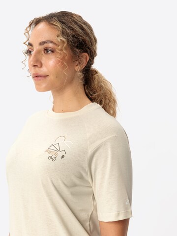 VAUDE Performance shirt 'Cyclist' in Beige