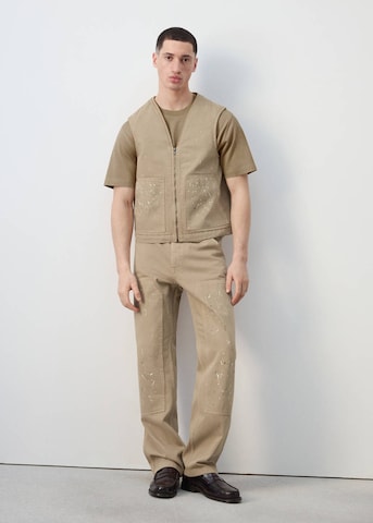 MANGO MAN Vest 'Want' in Beige