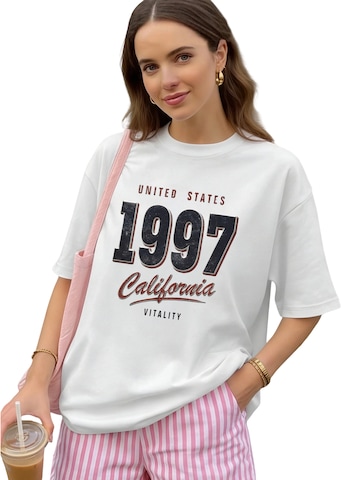 T-shirt GORHEY en blanc : devant