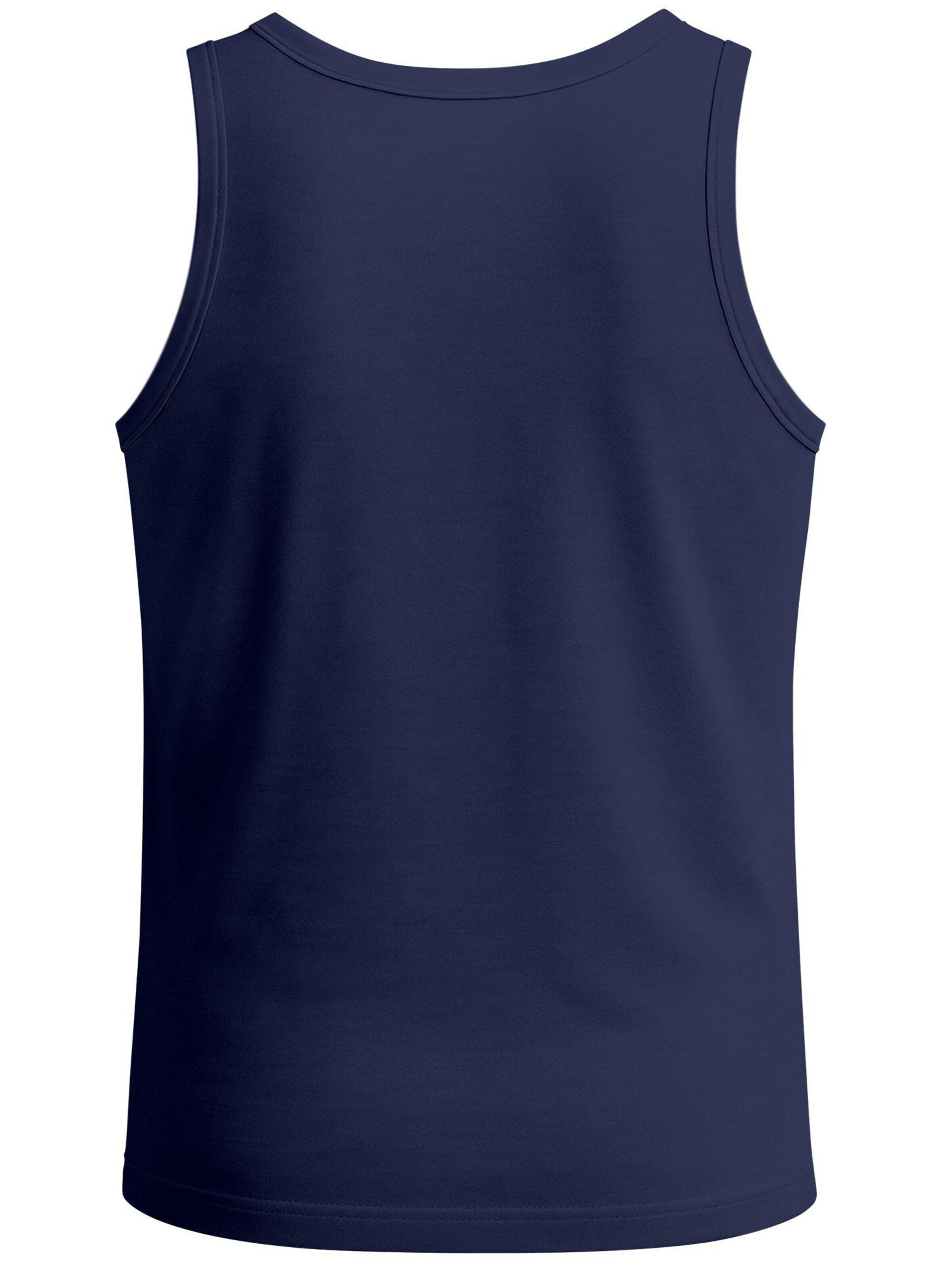 Neverless Shirt 'Mountain Scape' in Blue