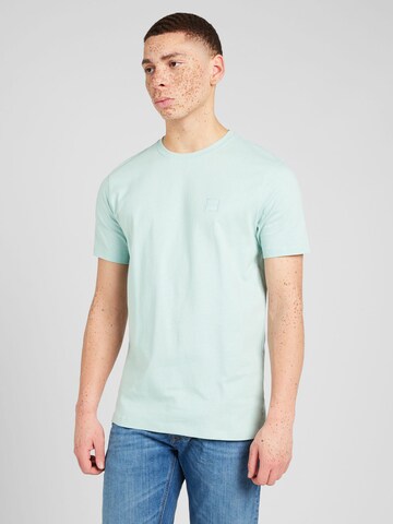 T-Shirt 'Tales' BOSS en bleu : devant