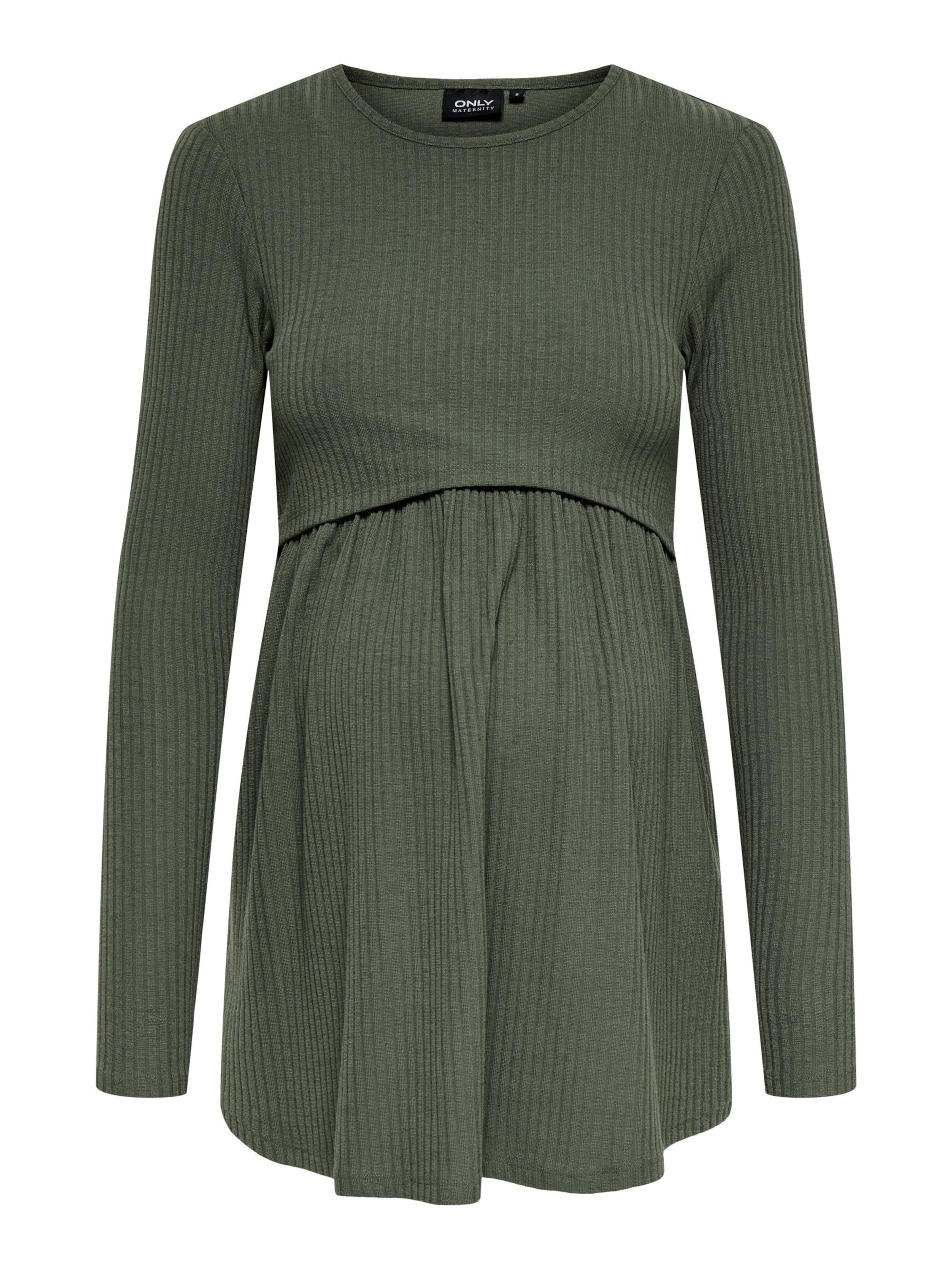 Only Maternity Bluse 'OLMMALAYA' i grøn: forside