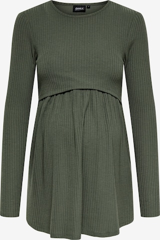 Only Maternity Bluse 'OLMMALAYA' i grøn: forside