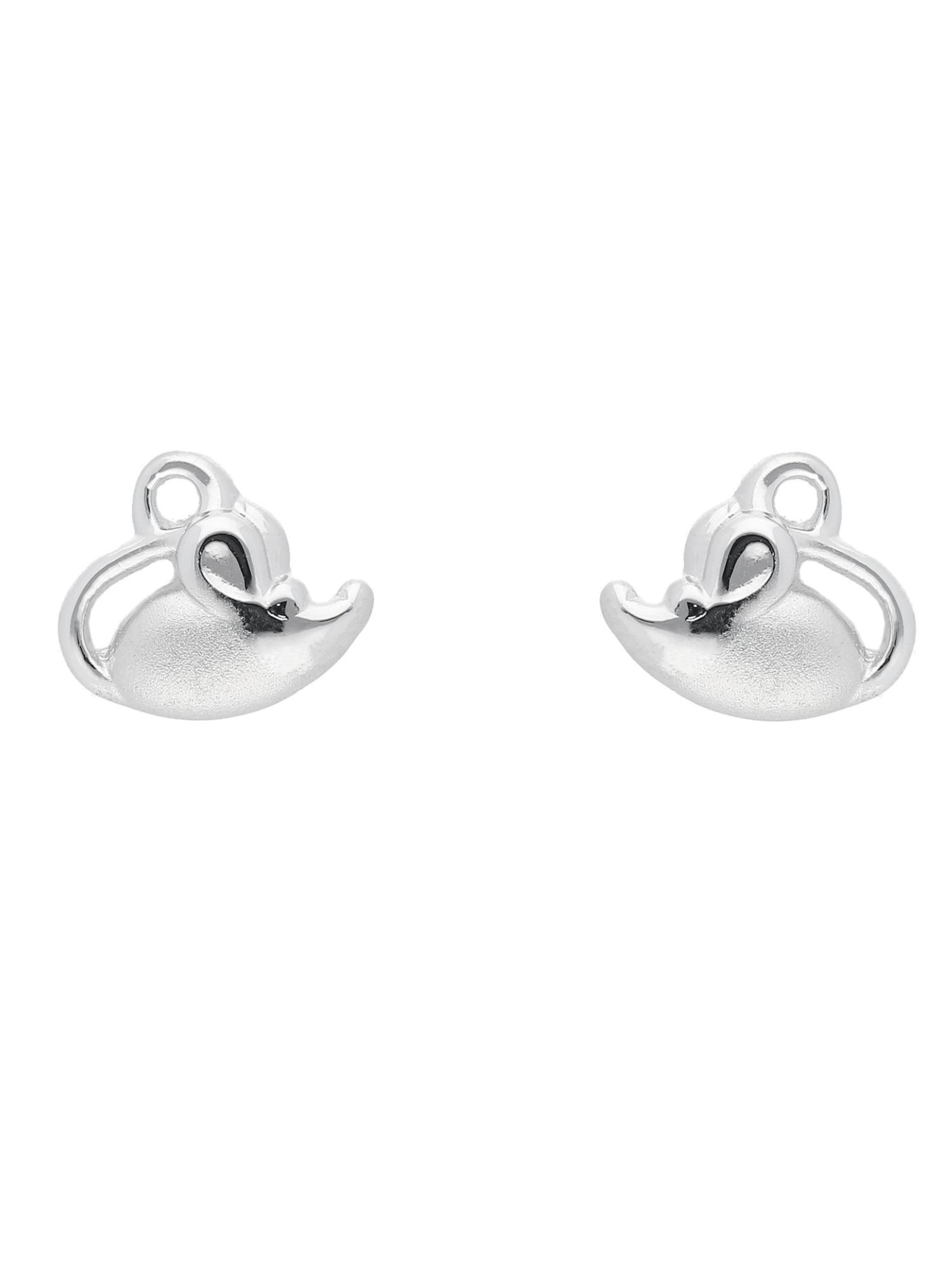 Adelia´s Ohrstecker 'Maus' in Silber: Vorderseite