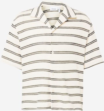 Comfort fit Camicia 'Charlie' di WEEKDAY in bianco: frontale