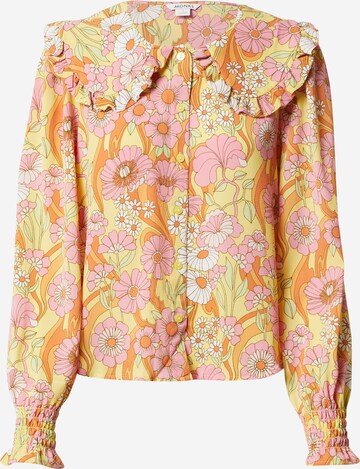 Monki Blouse in Yellow: front