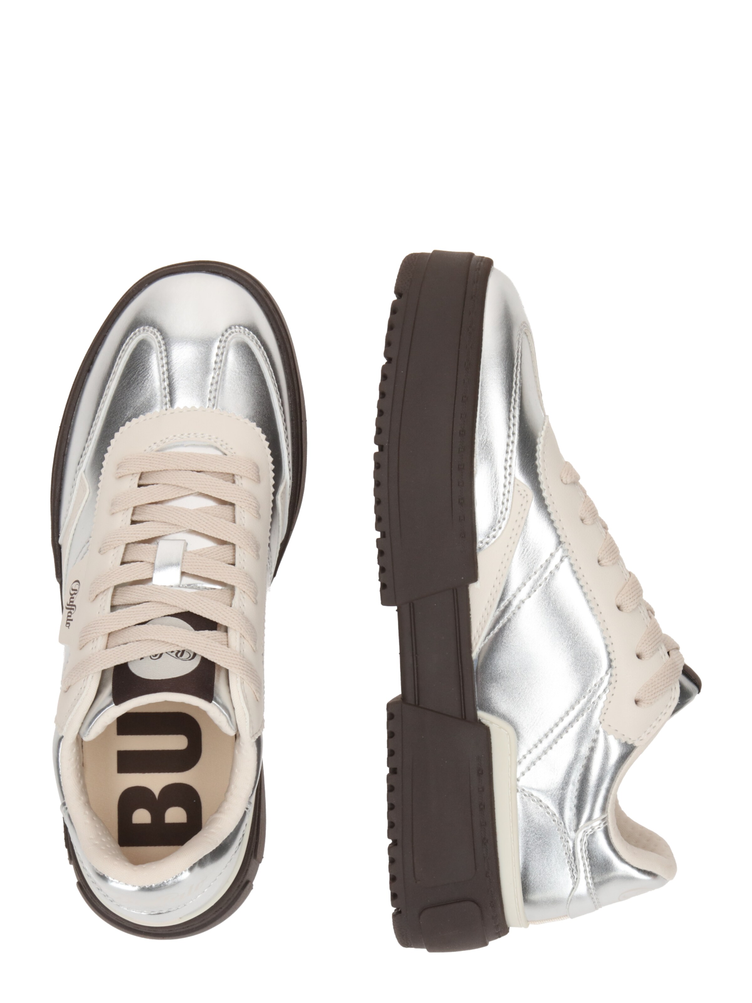 Baskets basses BUFFALO en argent
