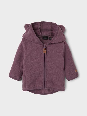 NAME IT Fleece jas 'Muni' in Lila