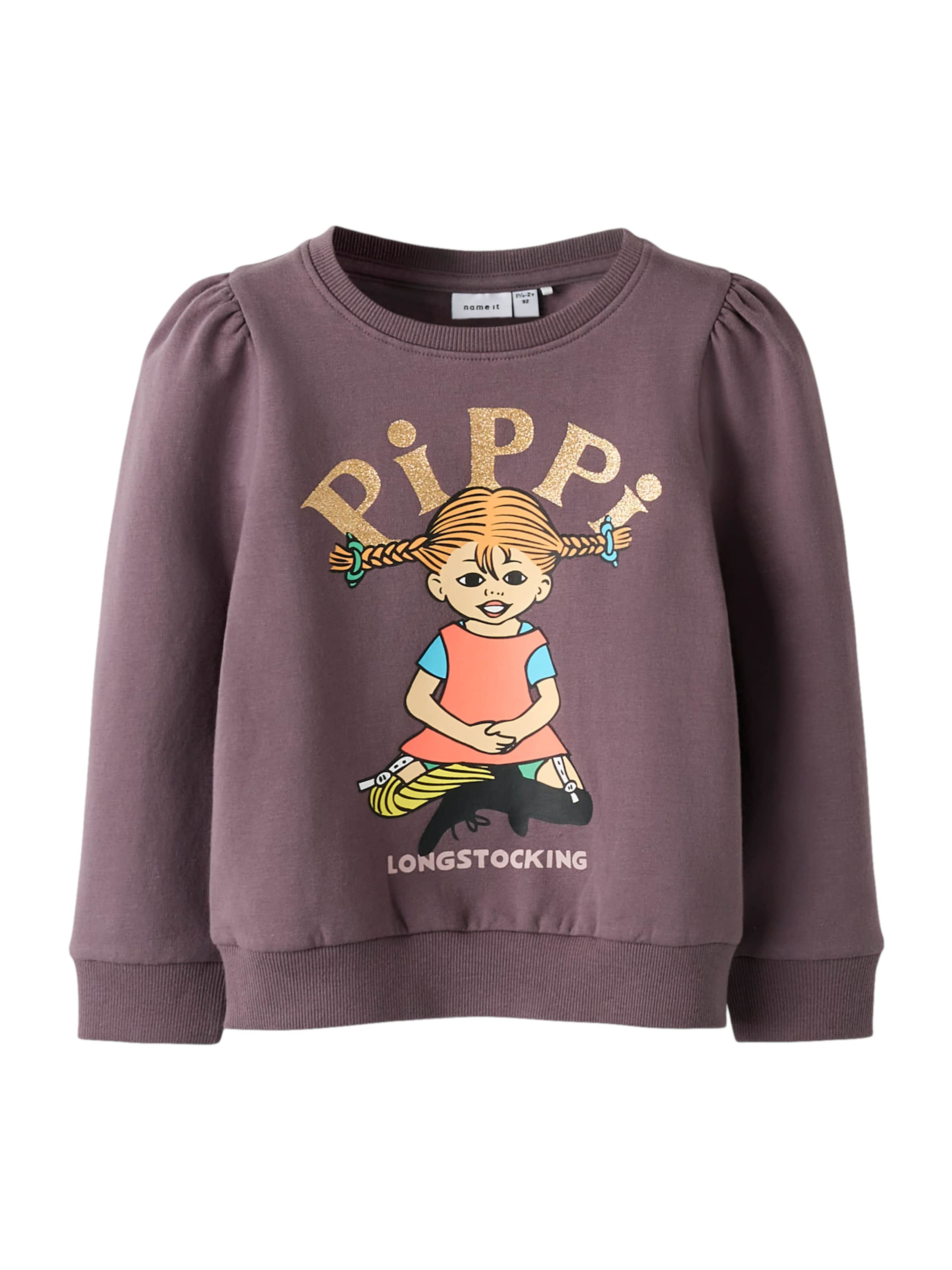 purpurinė NAME IT Megztinis be užsegimo: priekis