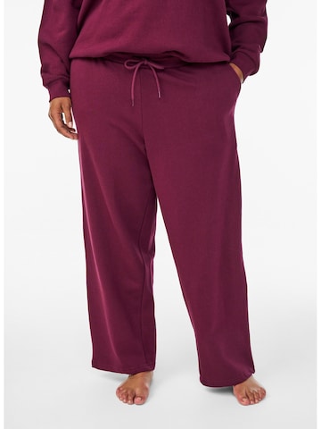 Loosefit Pantaloni 'Rikke' di Zizzi in rosso
