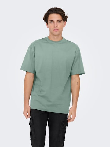 Only & Sons T-Shirt 'ONSFred' in Grün: Vorderseite