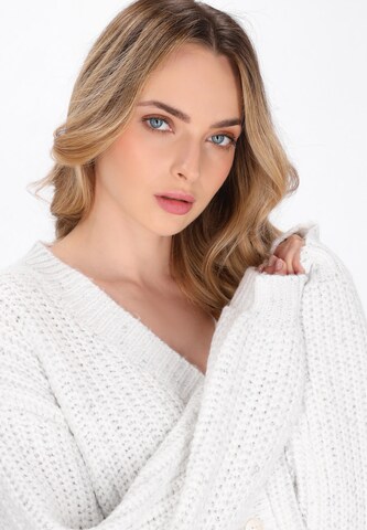 Cardigan DreiMaster Vintage en blanc